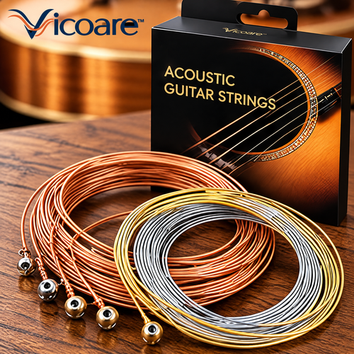 Vicoare™ Acoustic Guitar Strings – Phosphor Bronze or Coated Steel String Set for Warm Tone, Clear Projection & Everyday Playing