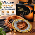 Vicoare™ Acoustic Guitar Strings – Phosphor Bronze or Coated Steel String Set for Warm Tone, Clear Projection & Everyday Playing