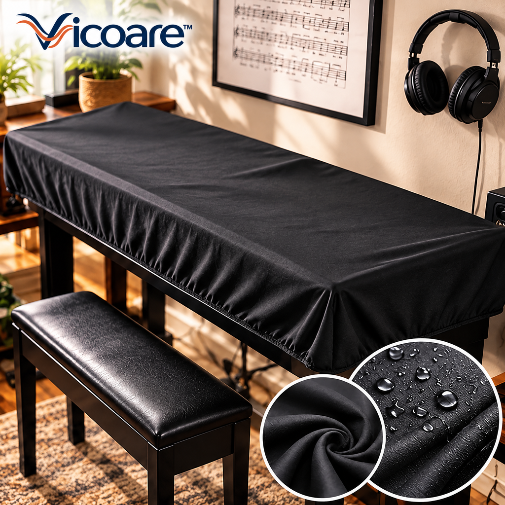 Vicoare™ Digital Piano & Keyboard Dust Cover – Stretch-Fit or Water-Resistant Protective Keyboard Cover for Home, Studio & Music Practice