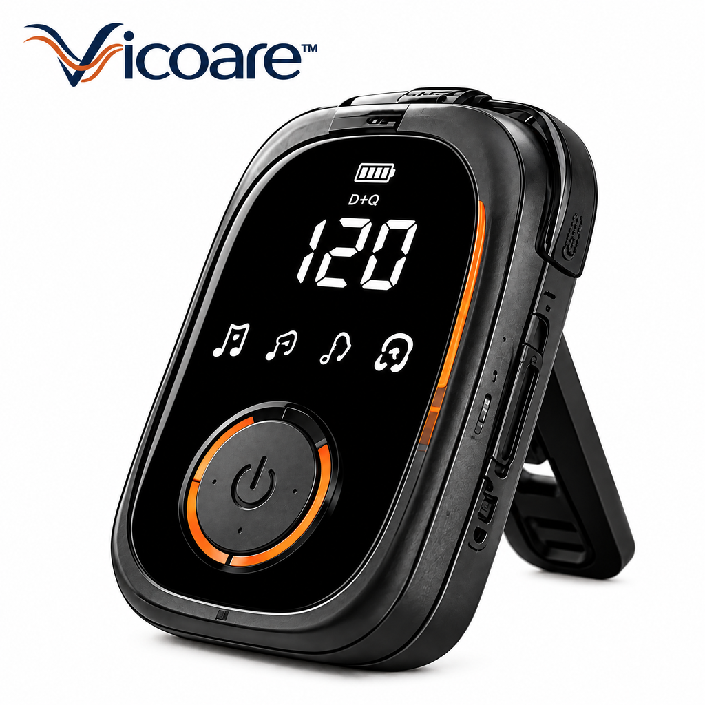 Vicoare™ Rechargeable Mini Metronome – Compact USB Charging Clip-On Rhythm Trainer for Guitar, Piano & Music Practice